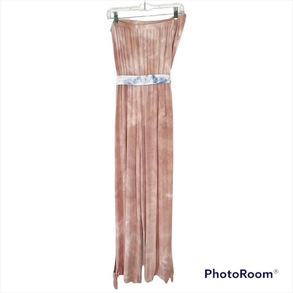 Free People Tie Die Sleeveless Jumpsuit sz M #DD - Picture 4 of 12